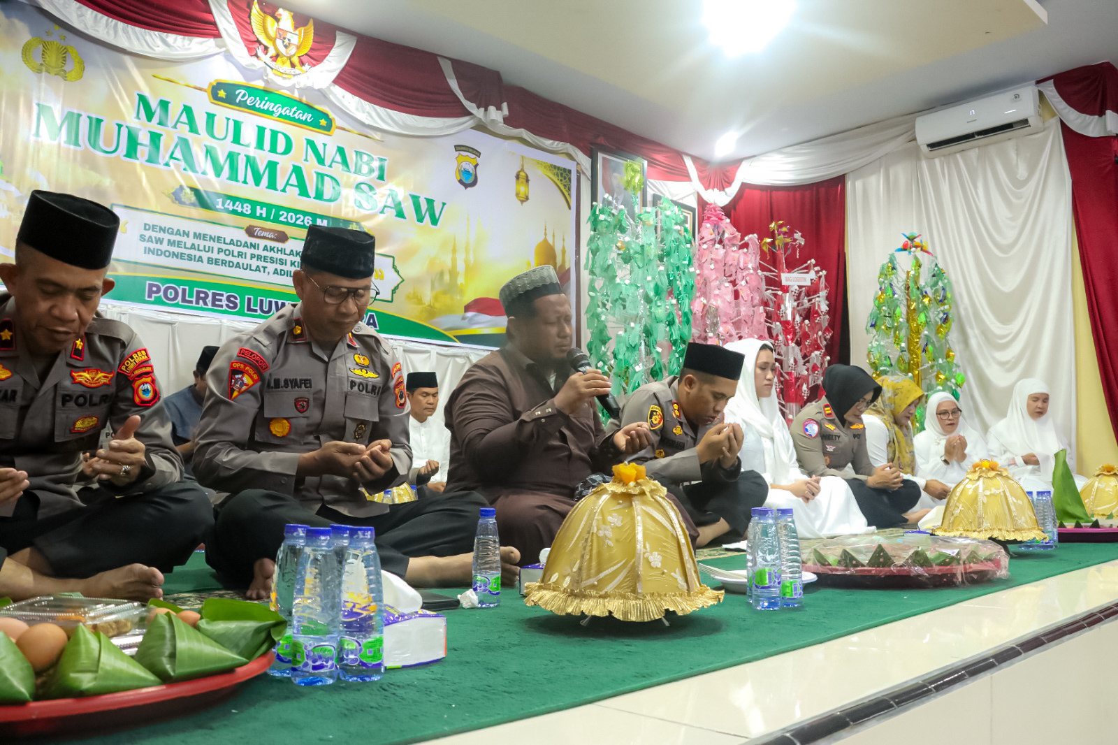 Jaga Akhlak dan Profesionalisme” Pesan Kapolres Luwu Utara di Peringatan Maulid 1448 H