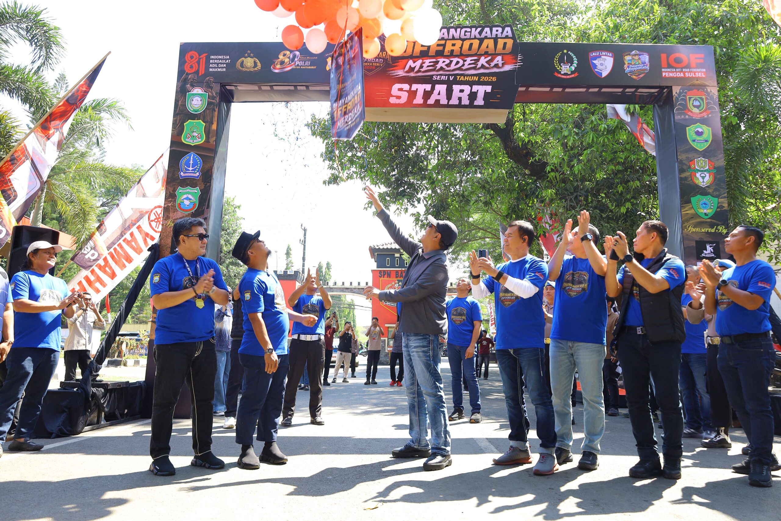 Kapolda Sulsel Lepas Bhayangkara Off Road 2026, Sinergi Polri-Komunitas untuk Masyarakat