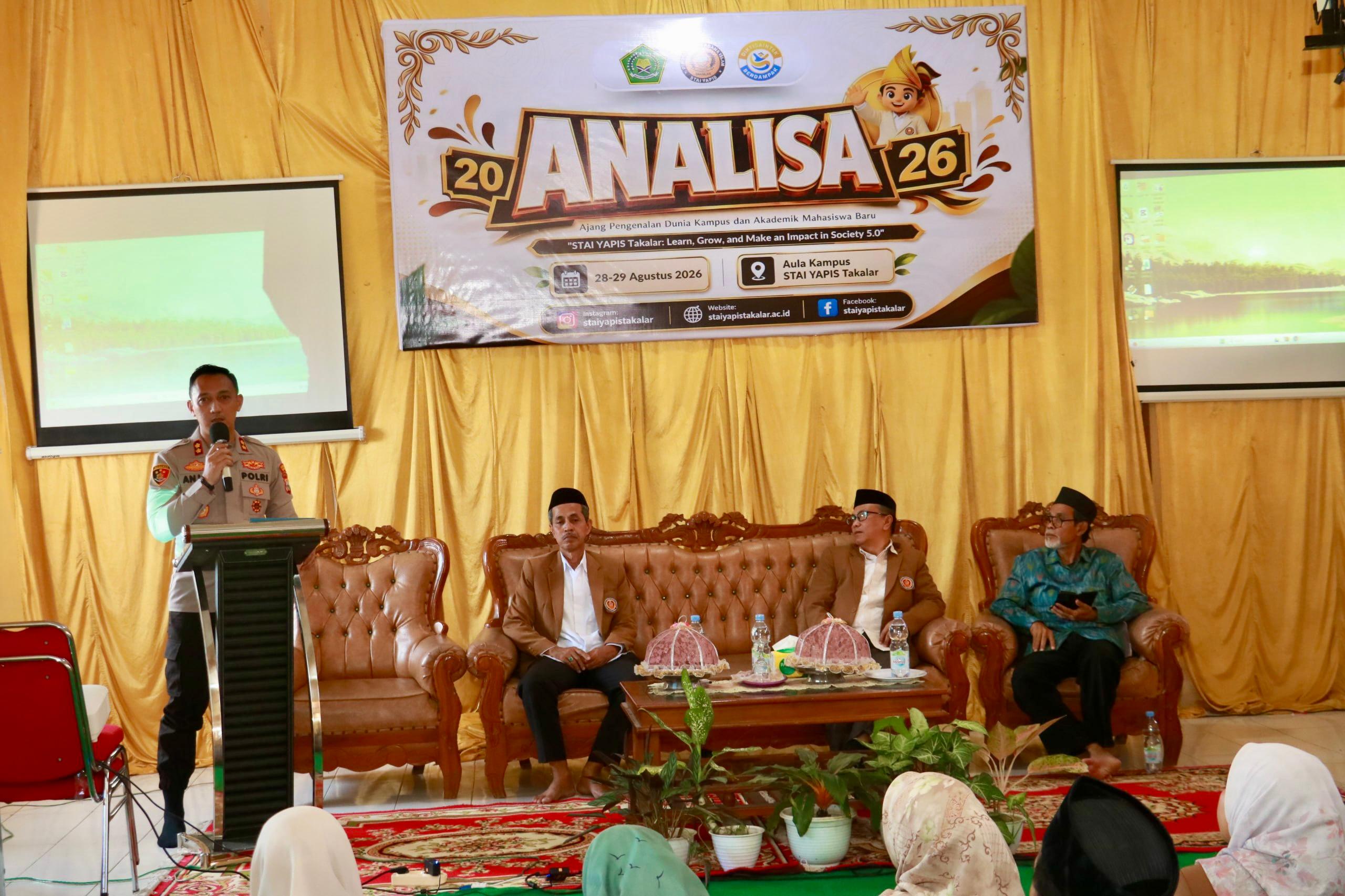 Kapolres Takalar Bekali 100 Mahasiswa Baru tentang Bahaya Narkoba