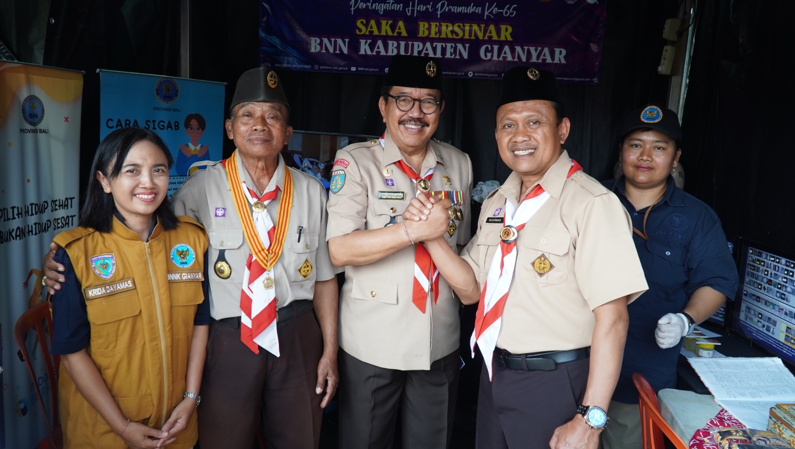 BNN Kabupaten Gianyar Meriahkan Peringatan Hari Pramuka ke-65 Melalui Pameran UMKM