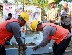 Batu Pertama Bedah Rumah di Polut, Polres Takalar Hadirkan Harapan untuk Keluarga Buruh Harian