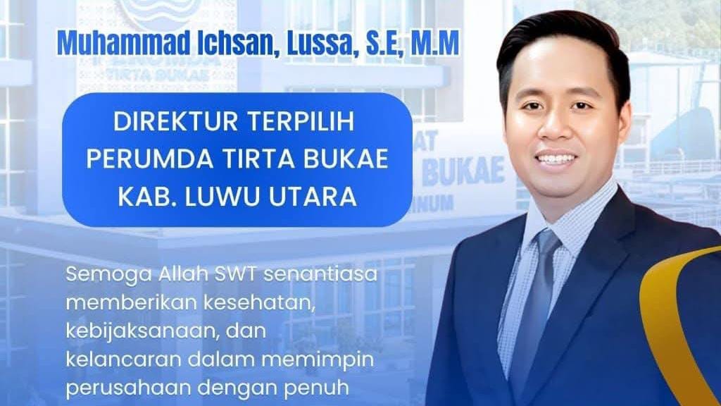 Ada apa Direktur Utama Perumda Air Minum Tirta Bukae Lutra, Belum Juga Dilantik Hingga Kini