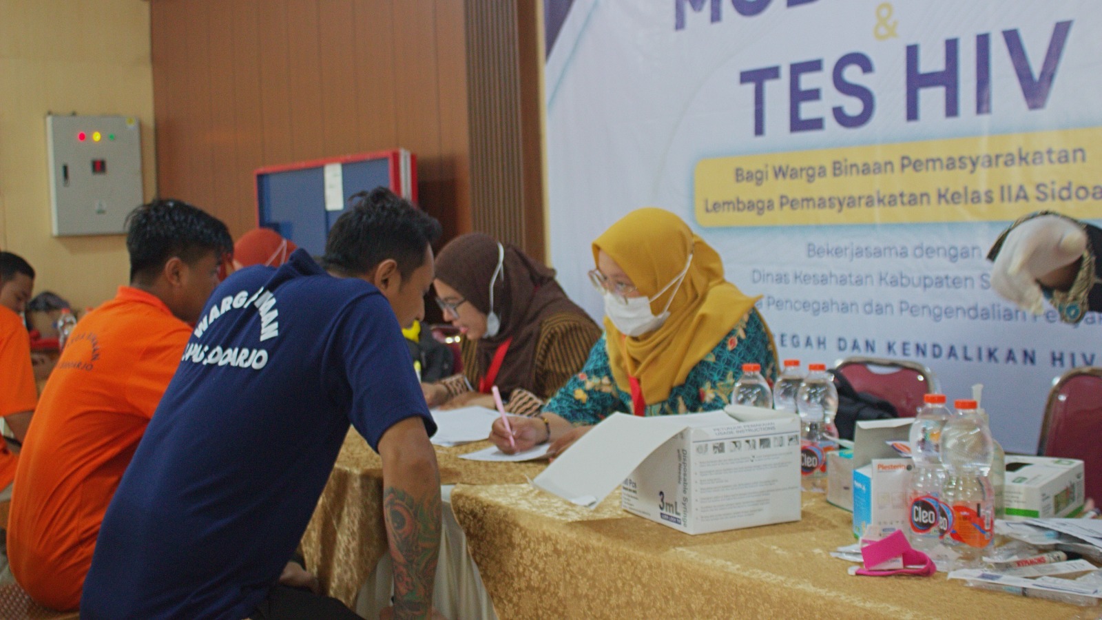 Dinkes Gelar Screening HIV dan Sifilis di Lapas Sidoarjo