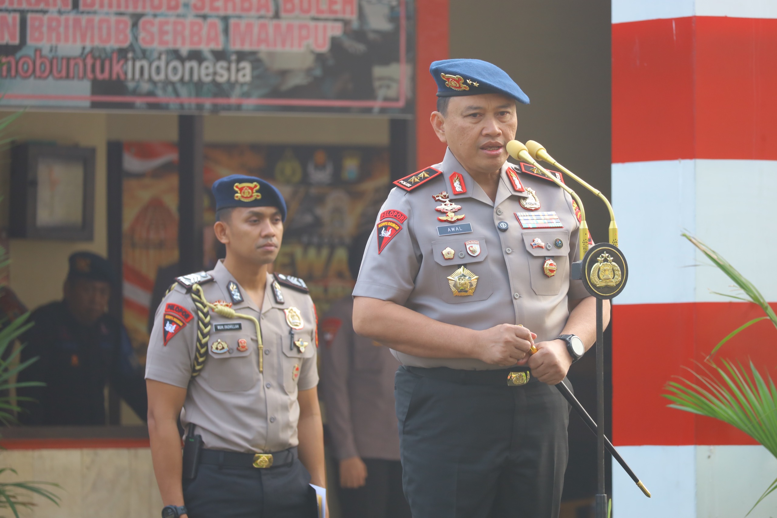 Kapolda Sulsel Kunjungi Mako Satbrimob, Tekankan Kesiapan Hadapi Tantangan Tugas