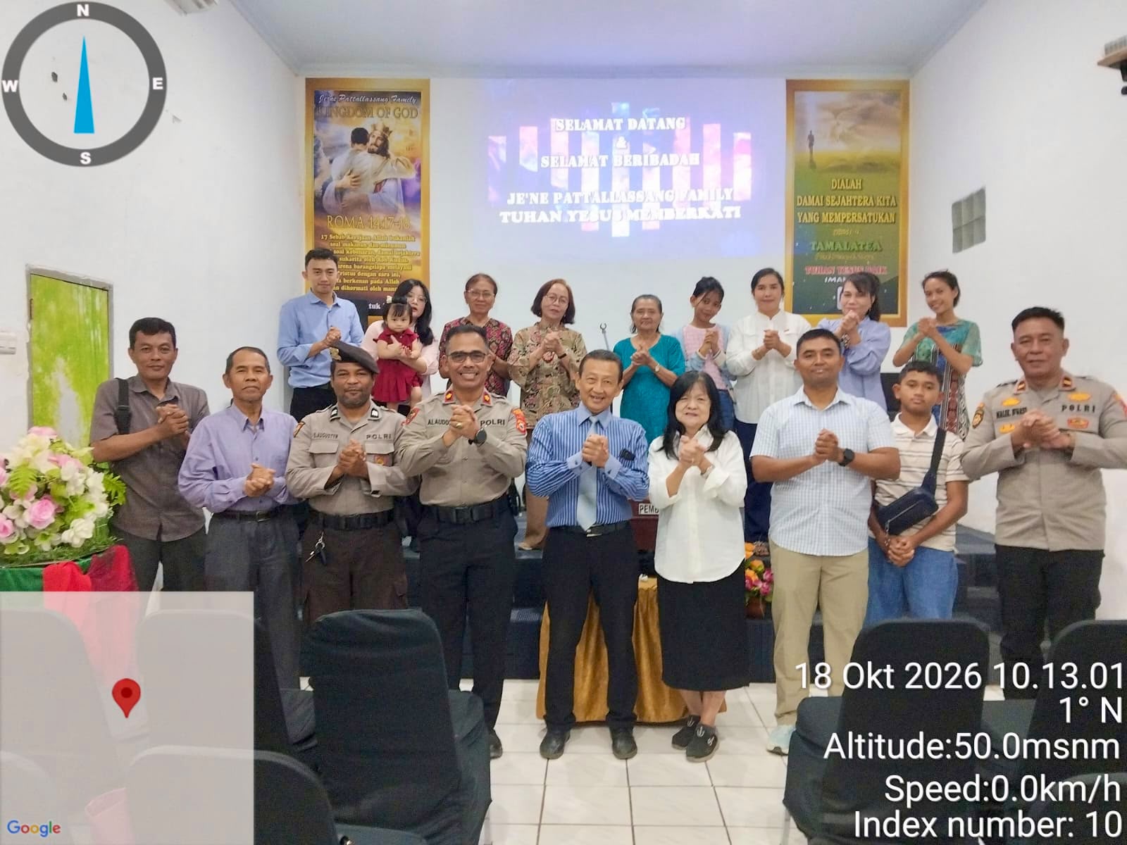Minggu Kasih di Takalar, Polri Perkuat Toleransi dan Kedekatan dengan Jemaat Kristiani