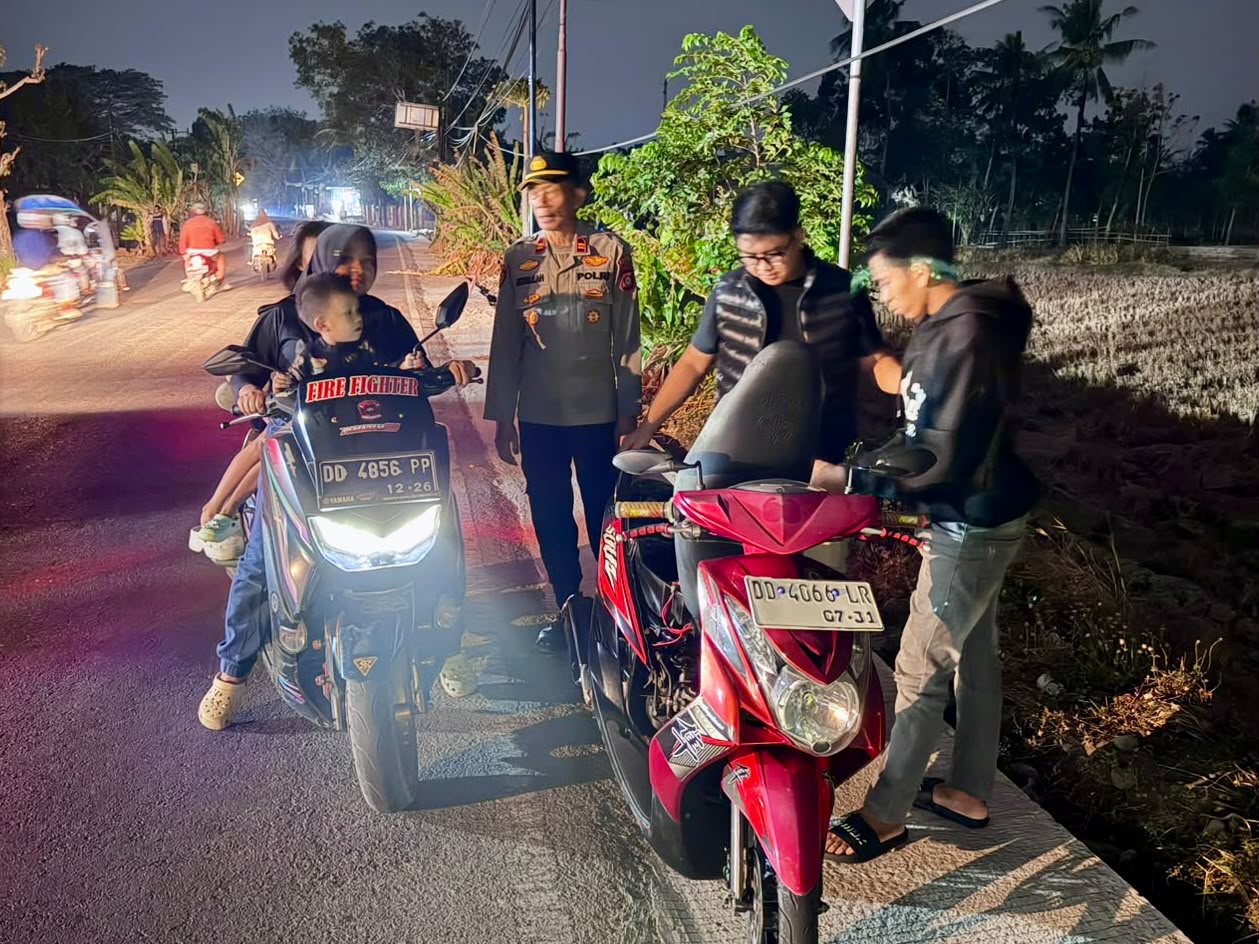 Cegah Kejahatan Malam Hari, Polres Takalar Gelar Operasi Cipta Kondisi dan Razia Antinarkoba