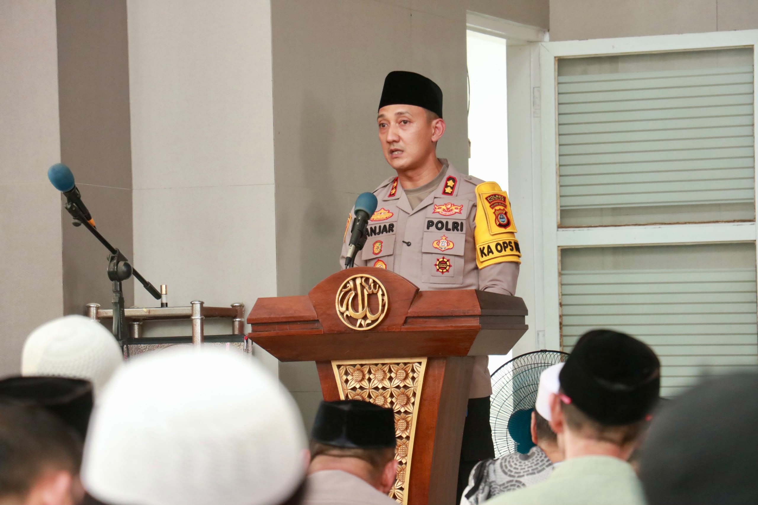 Kapolres Takalar Sambangi Jemaah Masjid Nurul Falah, Ajak Warga Jadi Mitra Jaga Keamanan