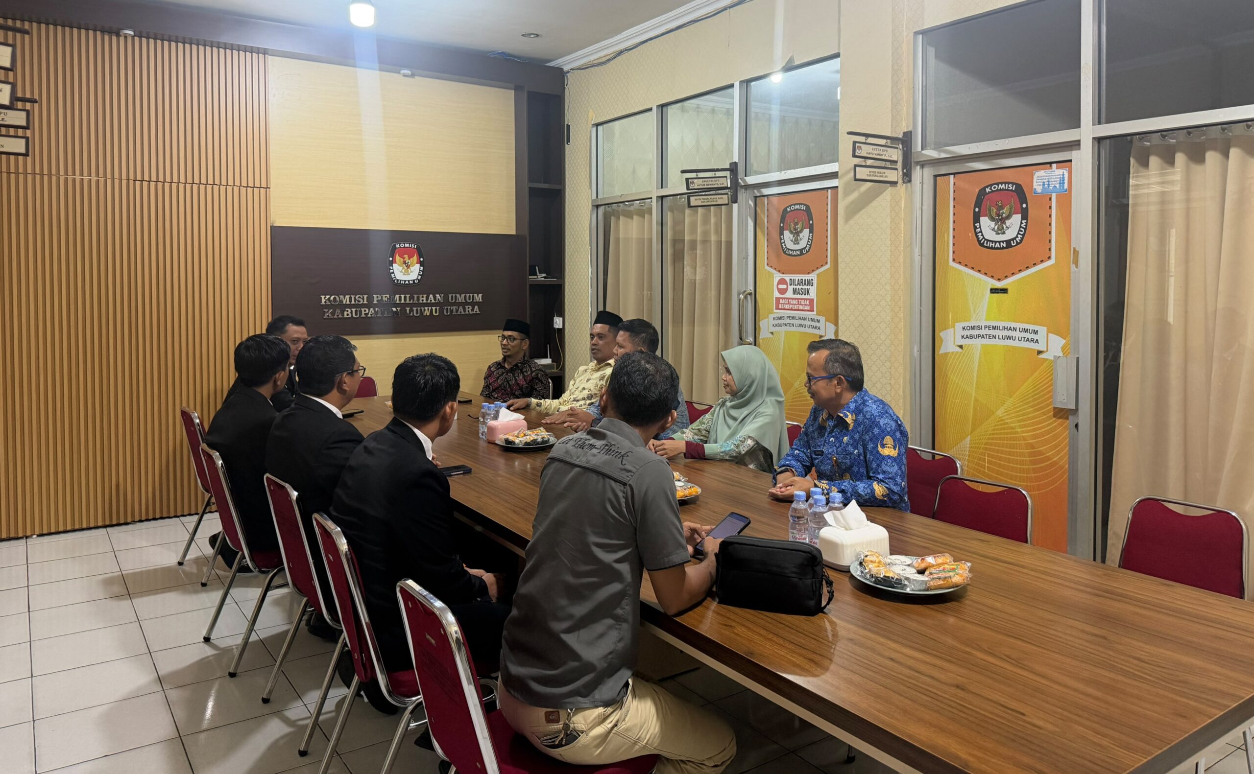 Kapolres Luwu Utara Silaturahmi dengan KPU, Perkuat Sinergi Jaga Kamtibmas